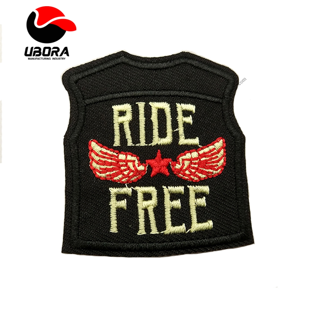 Embroidery Heat Transfer Embroidered Badge Woven Machine Back Patch wholesale
